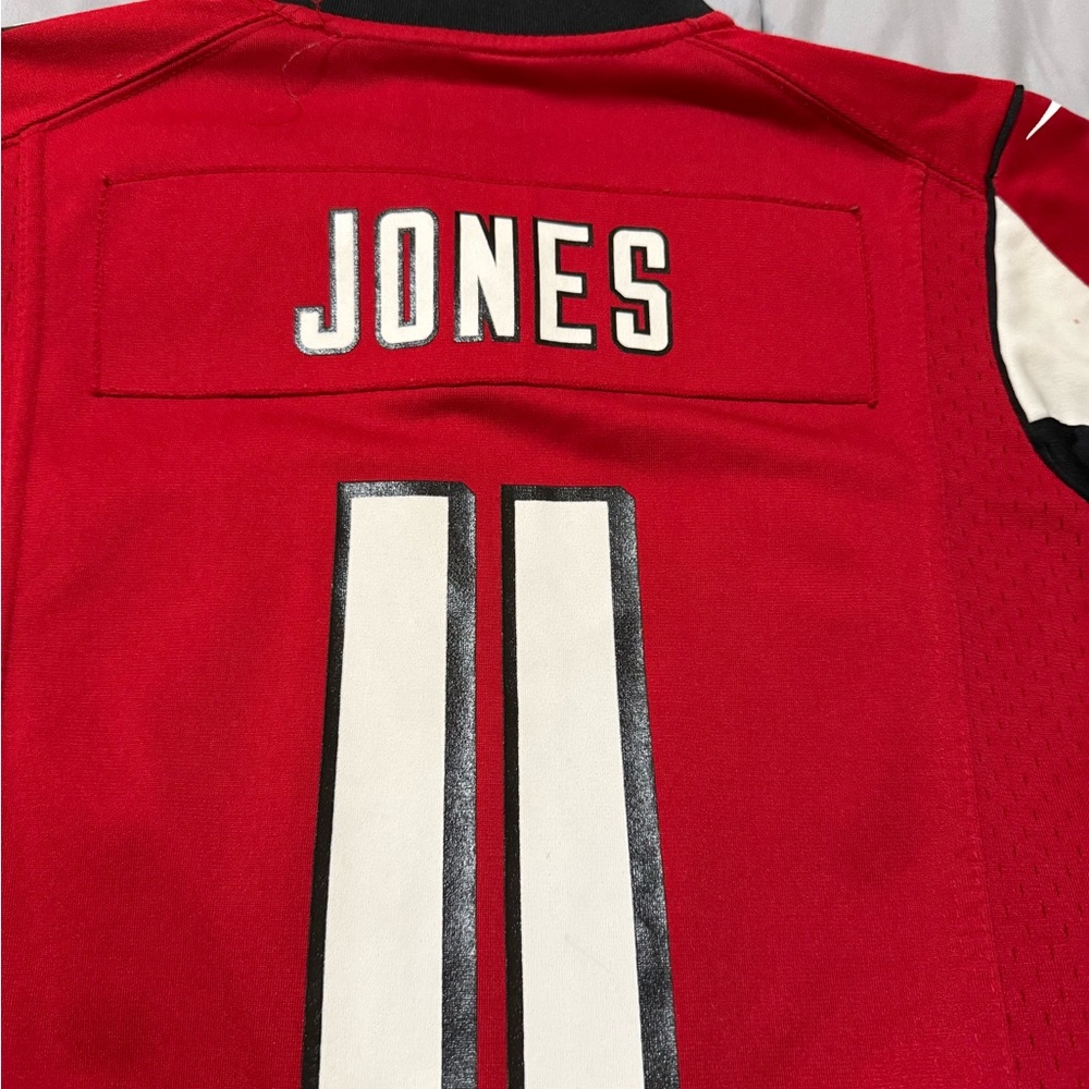 NFL Red and Black Falcons Jersey with Number 11 - Picture 6 of 7